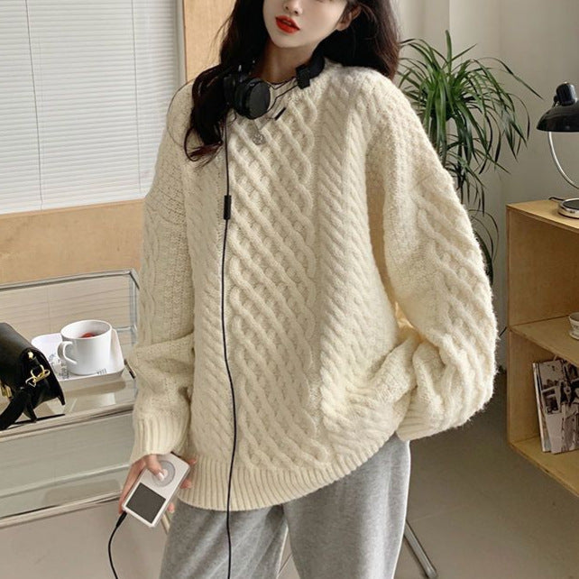Pull en maille épaisse pour femmes avec une structure unique Chic & Stil