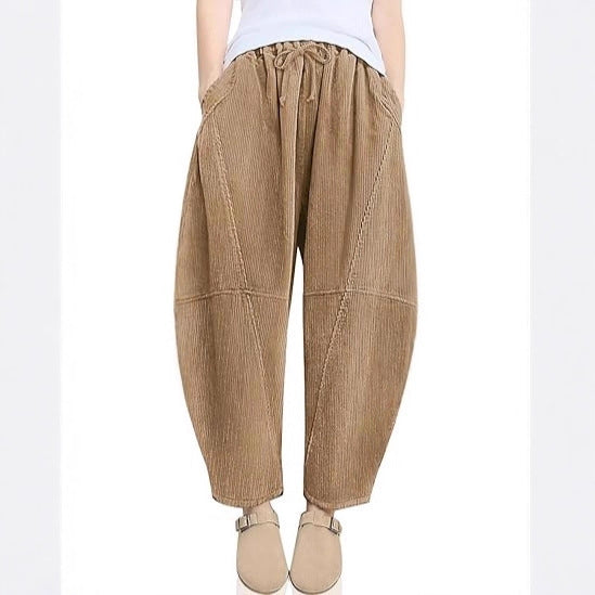 Pantalon de loisirs taille haute raffiné pour dames avec cordon de serrage Chic & Stil