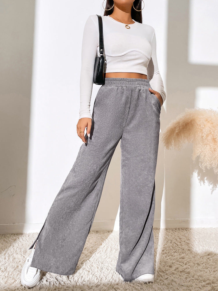 Lune London Wide Ribbed Pants for Women