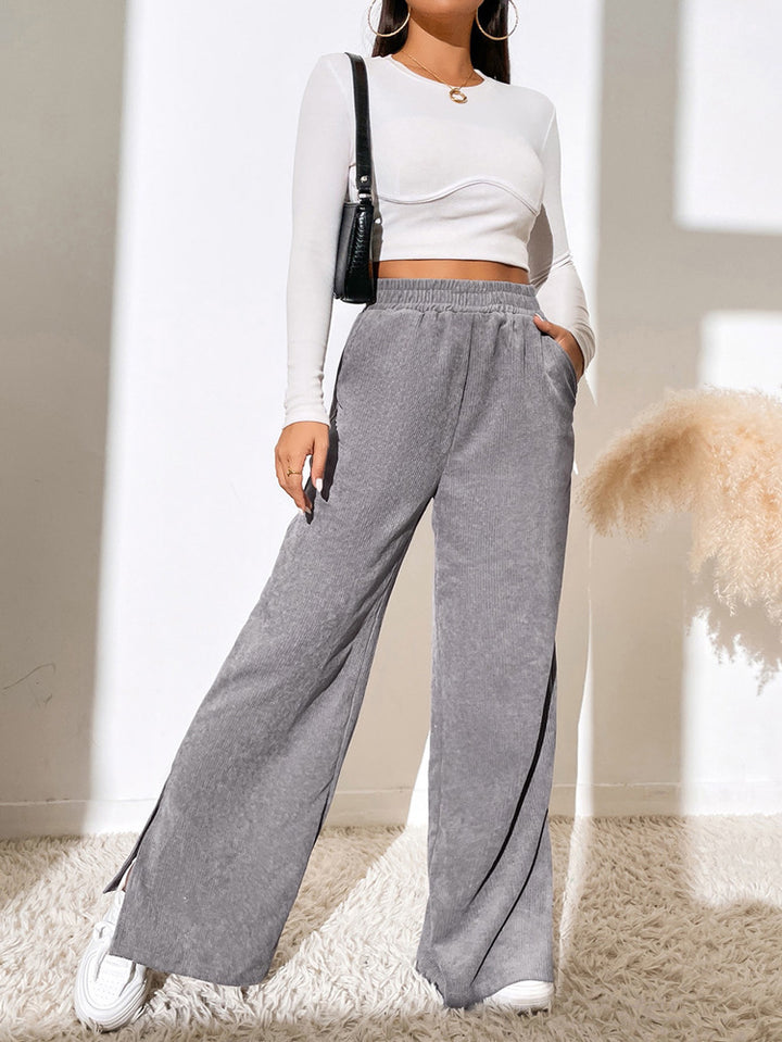 Lune London Wide Ribbed Pants for Women