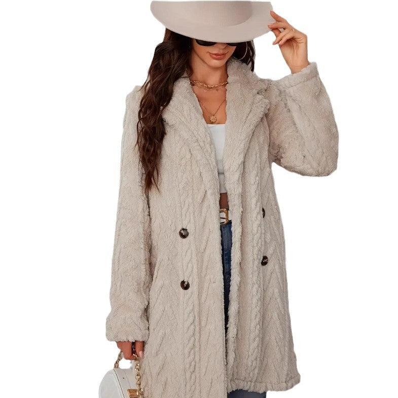 Women Comfortable Plush Coat Lune London