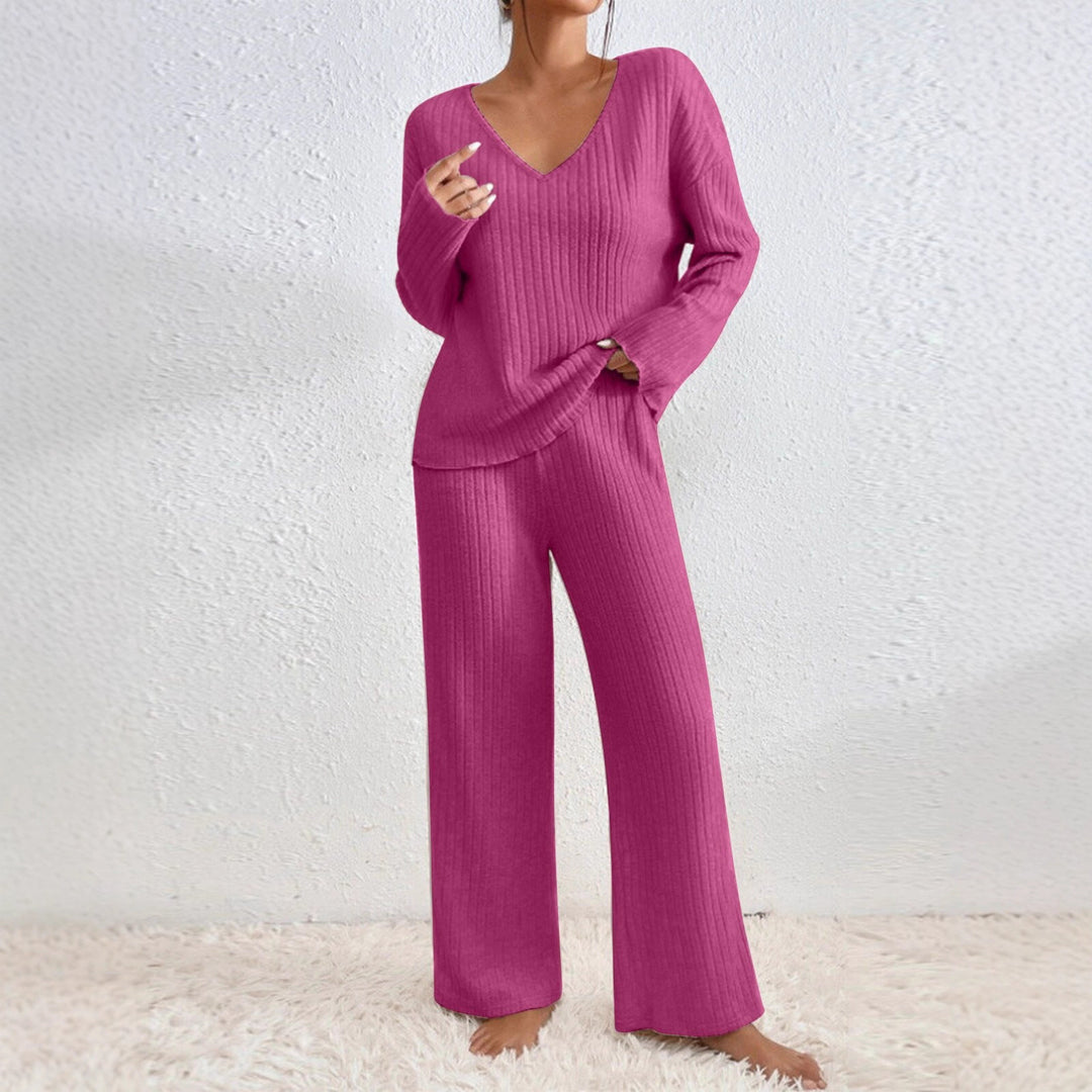 Chic and Stylish Casual Knit Loungewear Set for Women