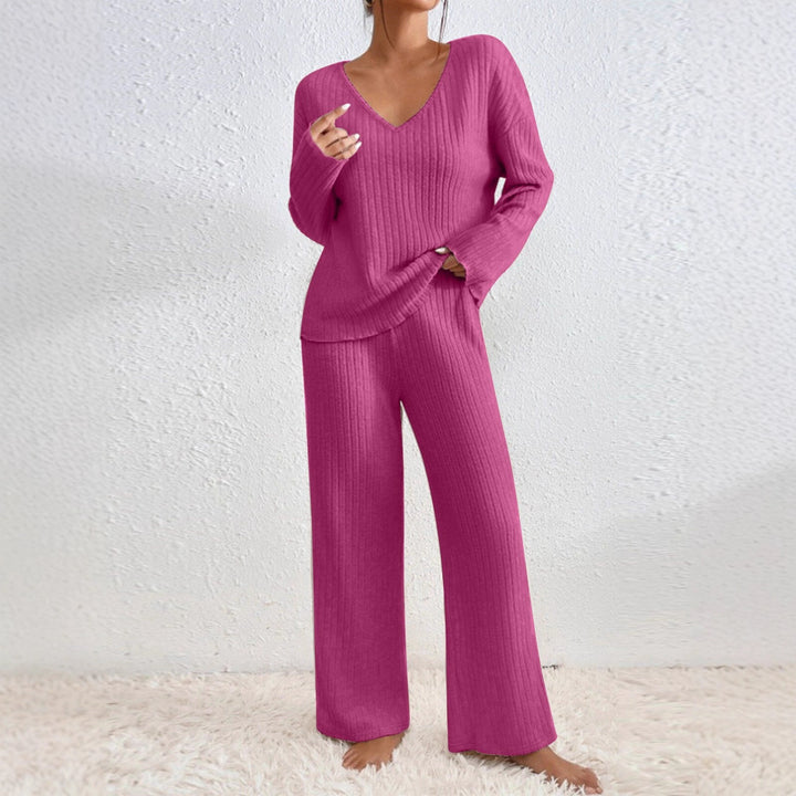 Chic and Stylish Casual Knit Loungewear Set for Women