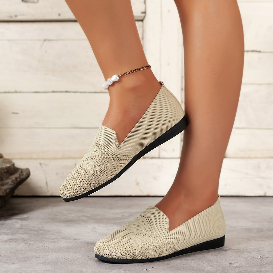 Breathable slip-on ballerina for women with flexible sole Lune London