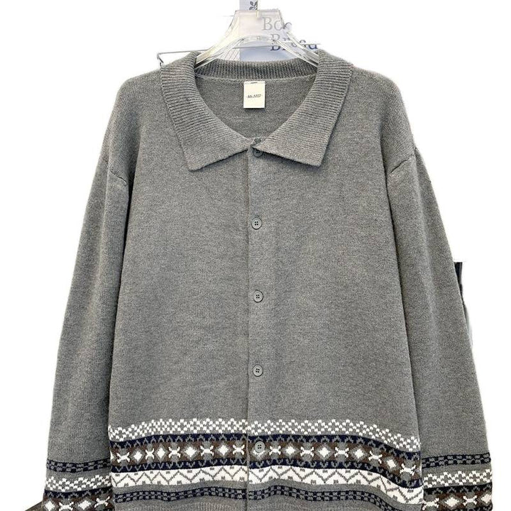 Women cardigan with elegant collar and trendy pattern Lune London