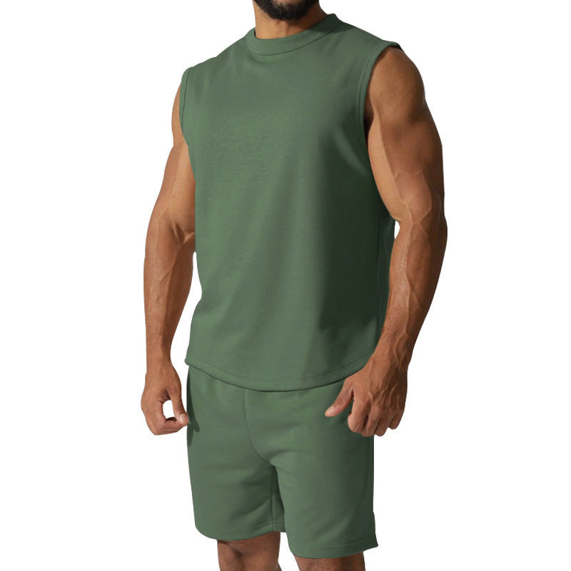 Men's short sleeve athletic set with elastic waistband and modern design Lune London