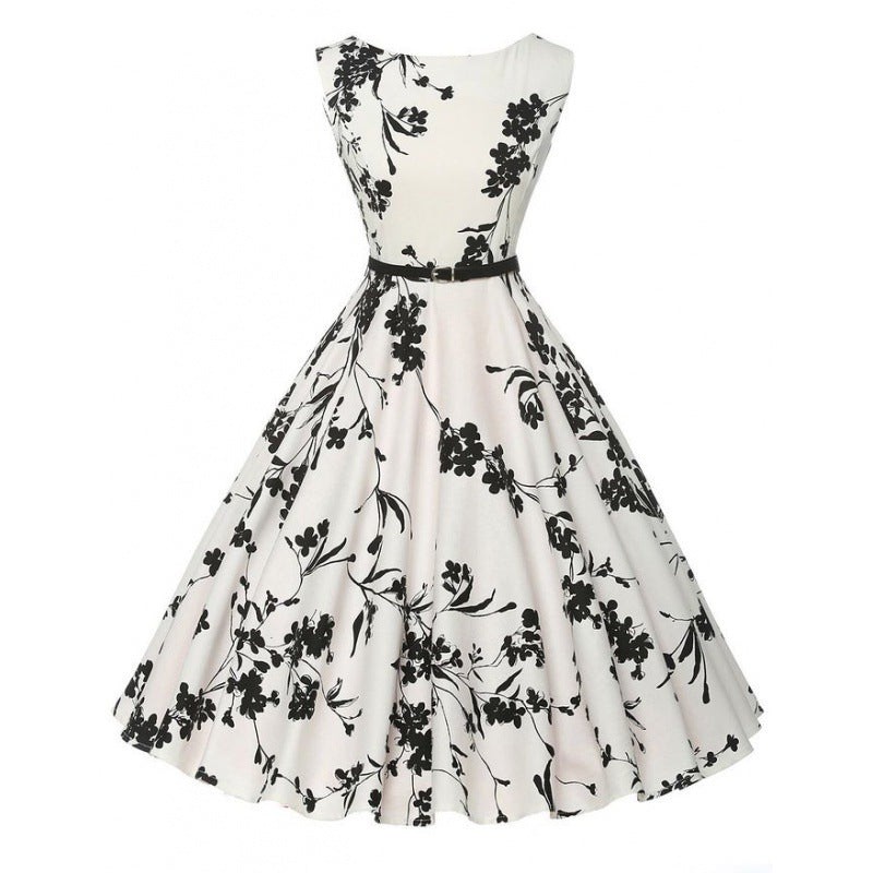 Robe midi femme avec motif floral et silhouette ajustée Chic & Stil