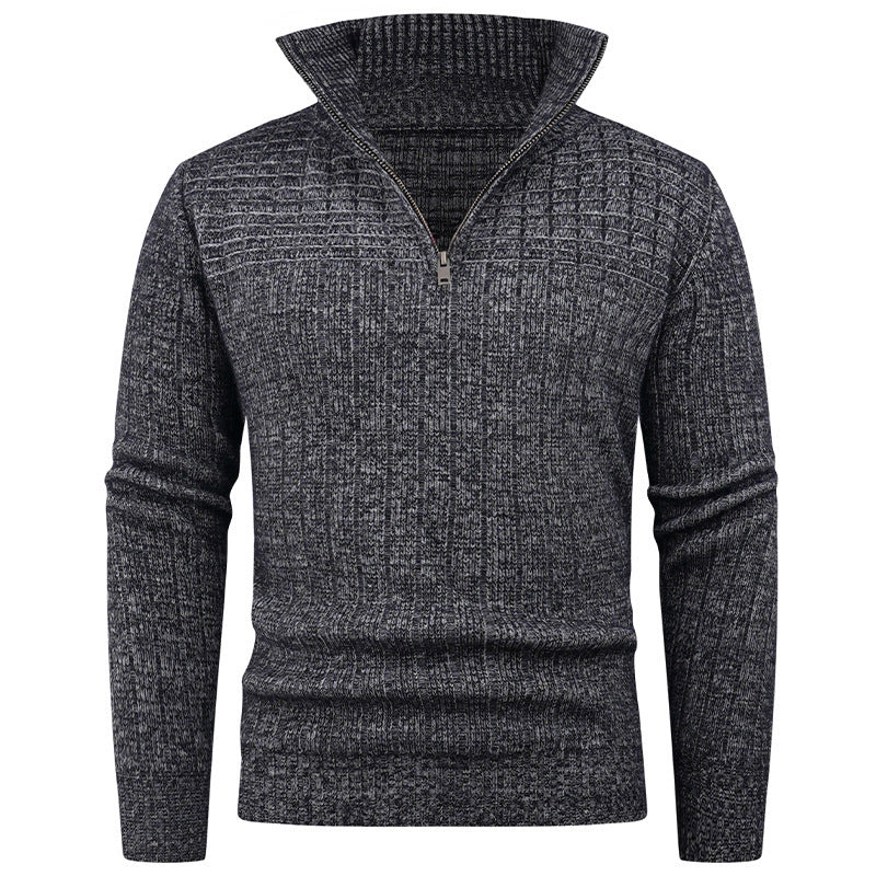 Elegant turtleneck pullover for men with modern cable-knit design Lune London
