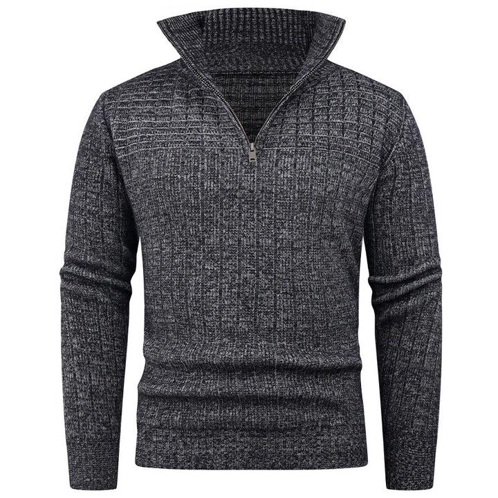 Elegant turtleneck pullover for men with modern cable-knit design Lune London