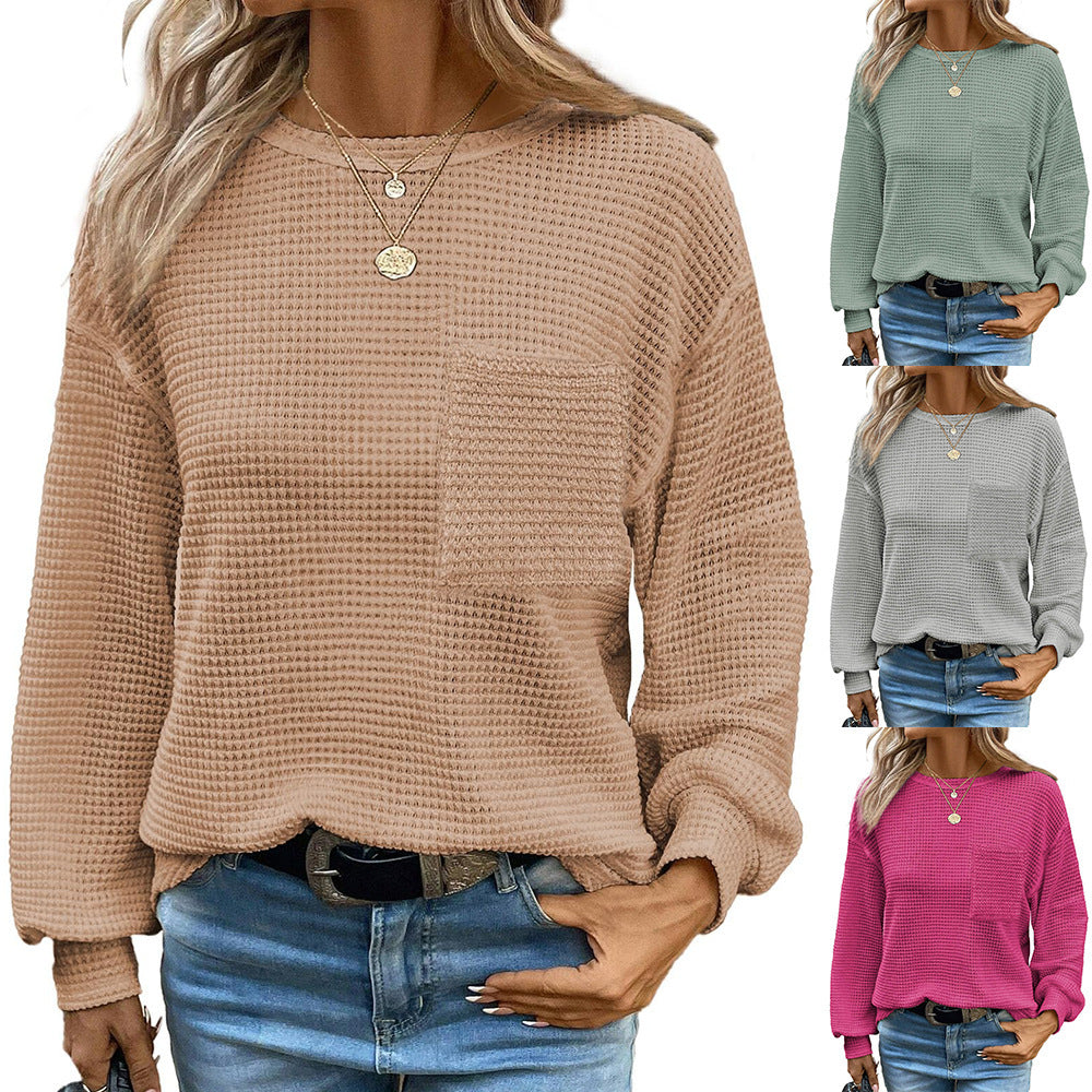 Casual sweatshirt for women with structure and chest pocket Lune London