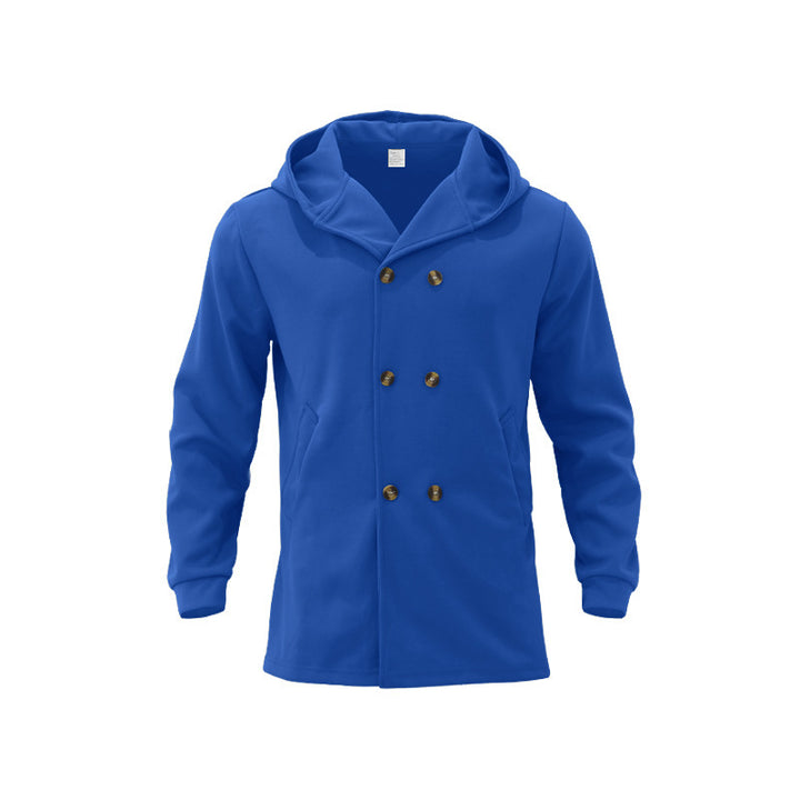 Trendy coat for men with hood and double-breasted Lune London