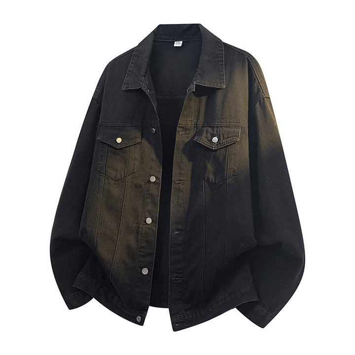 Ladies Oversize Jean Jacket with Color Gradient Lune London