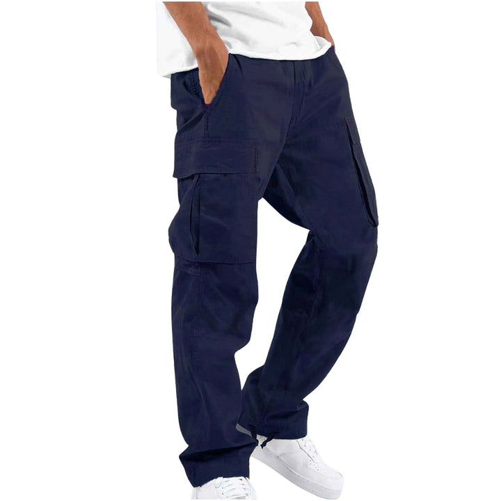Men's cargo pants with practical side pockets and adjustable waistband Lune London