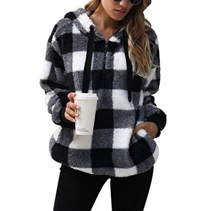 Ladies fleece hooded sweatshirt Lune London
