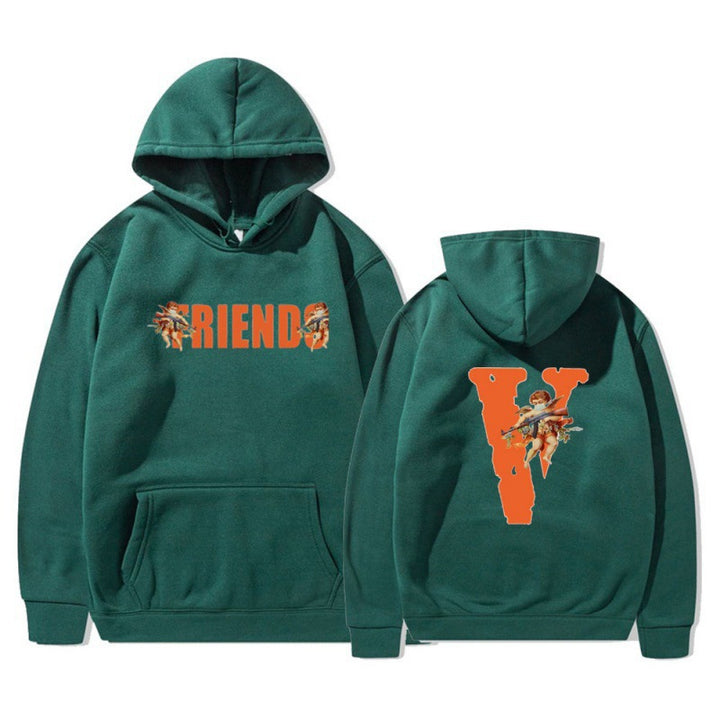 Women's hoodie with characteristic front and back print Lune London