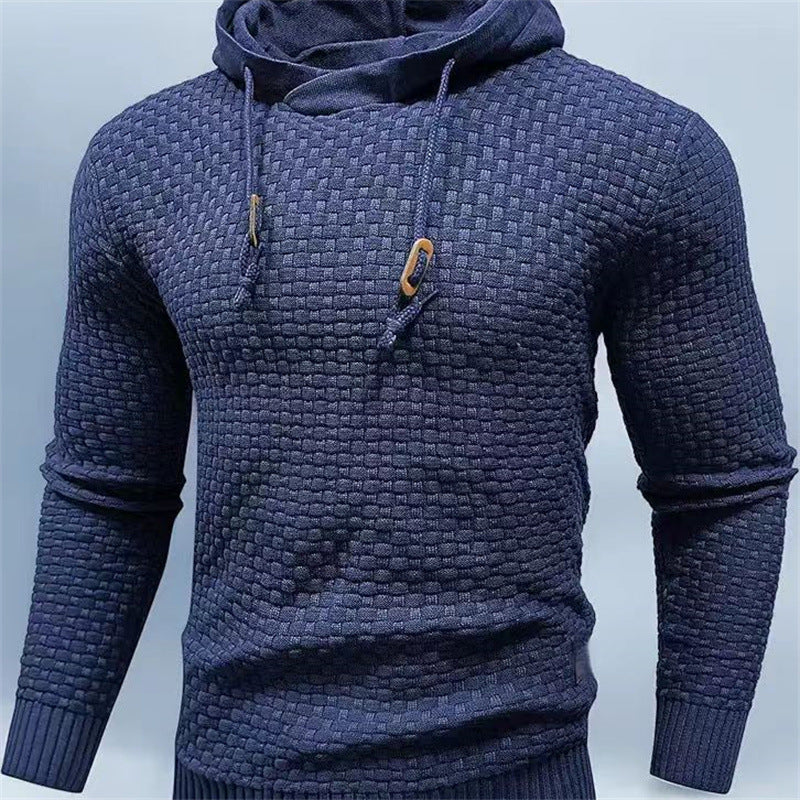 Men's hoodie with textured design Lune London
