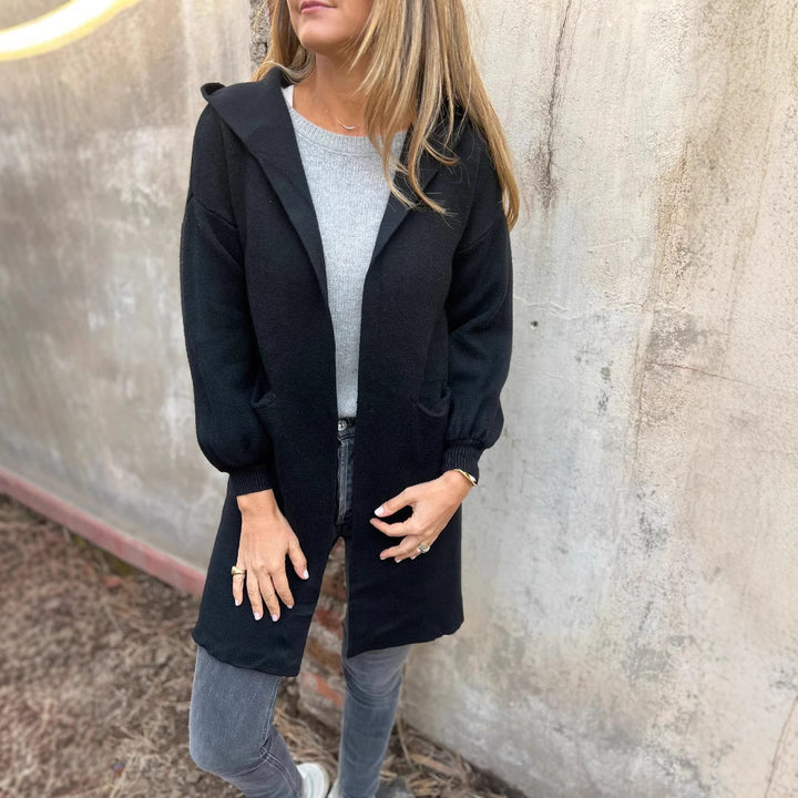 Ladies Long Sleeve Hooded Gilet Lune London