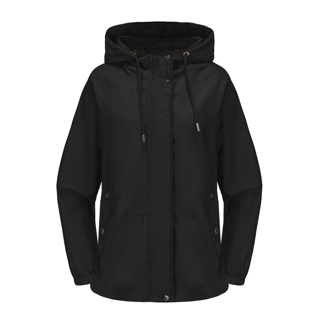 Windproof women's outdoor jacket with adjustable waist and hood Lune London