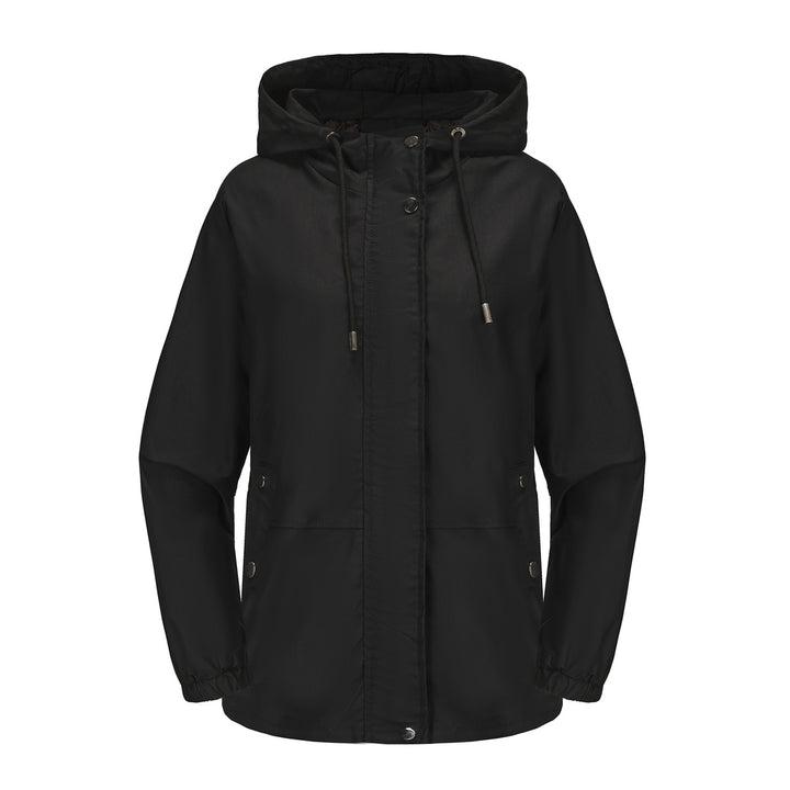 Windproof women's outdoor jacket with adjustable waist and hood Lune London