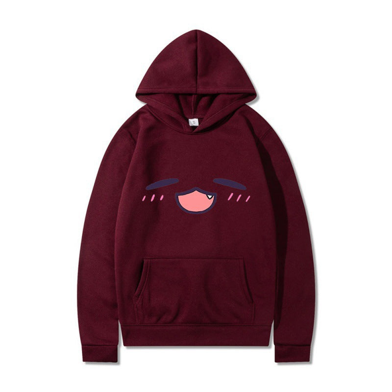 Women's hoodie with cheerful cartoon face and comfortable fit Lune London