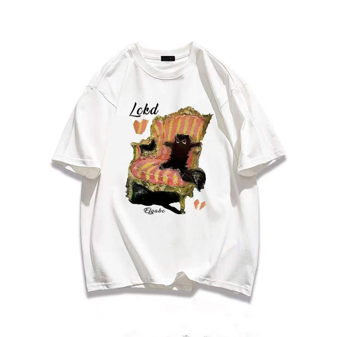 Sweatshirt pour femmes avec design de chat humoristique Chic & Stil