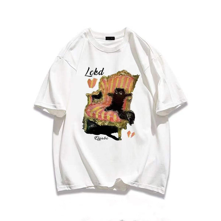 Sweatshirt pour femmes avec design de chat humoristique Chic & Stil
