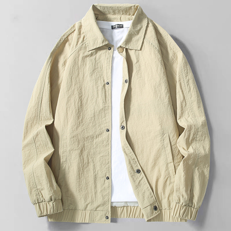 Lightweight transition jacket for men with elastic edges Lune London