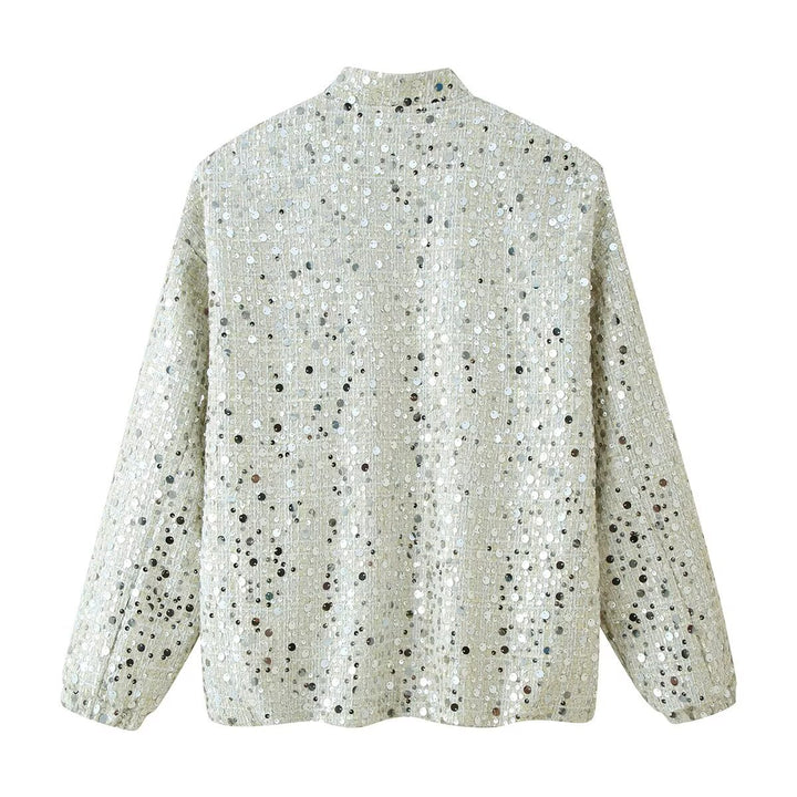 Ladies Shiny Chic Bomber Jacket