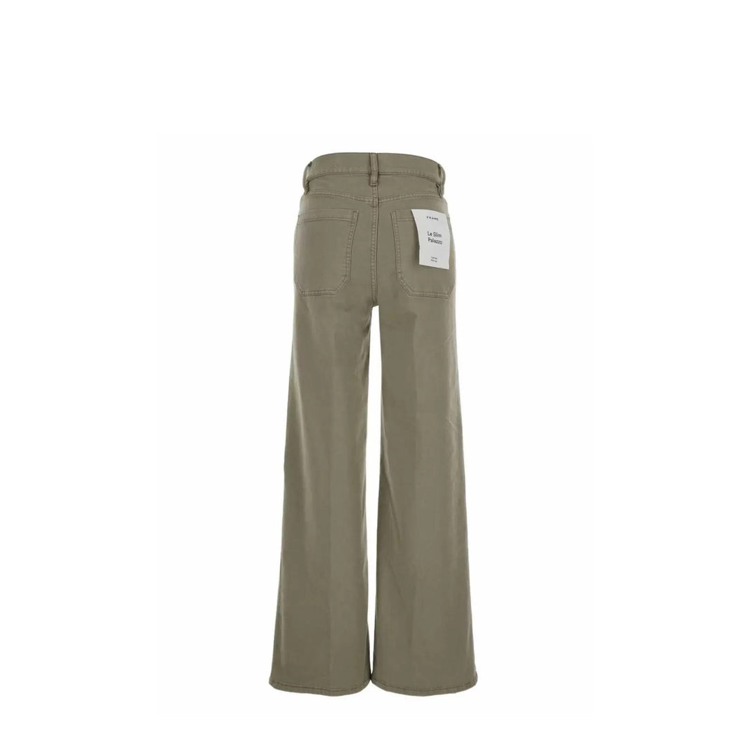 Wide Palazzo trousers for women in high-quality cotton blend Lune London