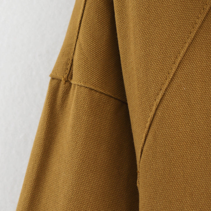 Women's casual transitional jacket with a voluminous collar and practical pockets Lune London