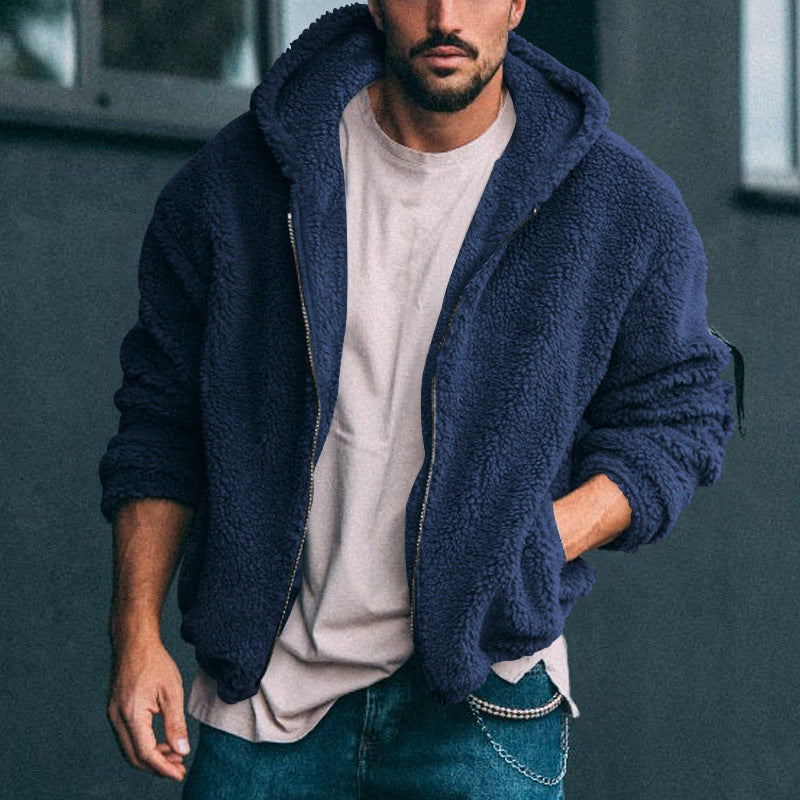 Hooded cozy teddy sweatshirt for men Lune London