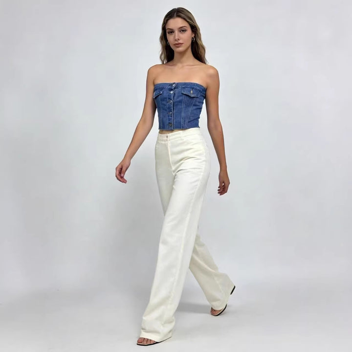 Women Jeans Bustier Top Lune London