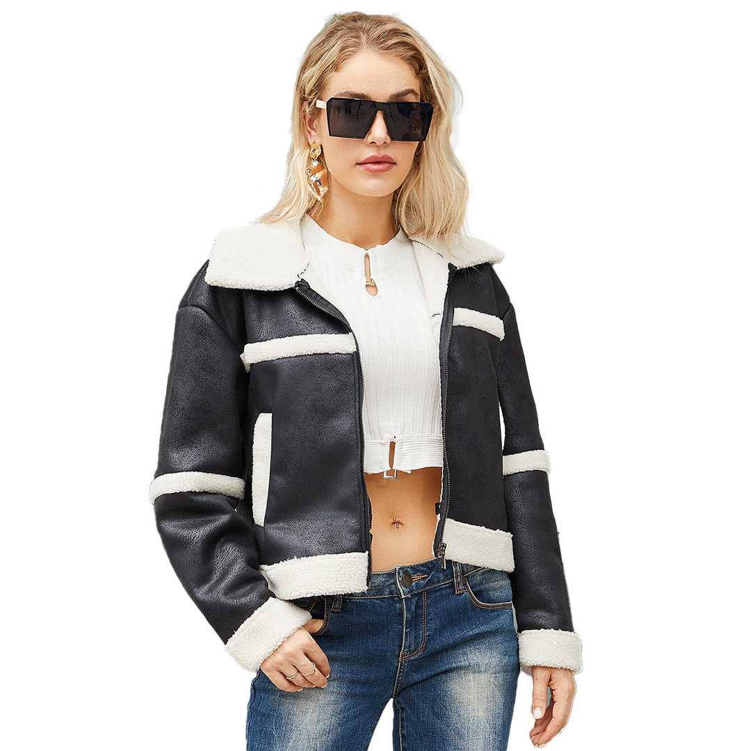 Women's transition jacket with soft fleece and stylish collar Lune London