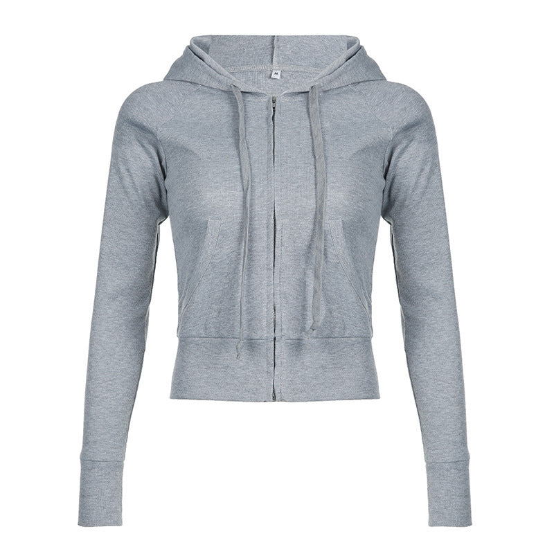 Casual hooded jacket for women with short cut Lune London