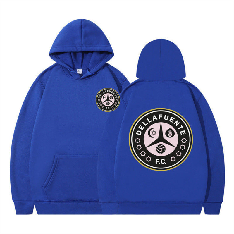 Women's hooded sweatshirt with unique club design and soft fleece Lune London
