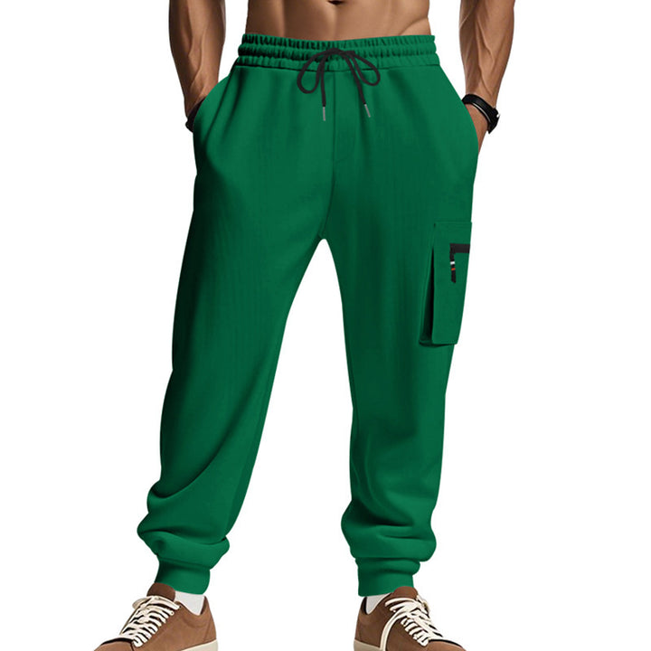Men's cargo pants with practical pockets and elastic waistband Lune London