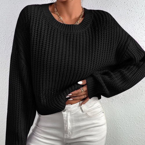 Chunky knit sweater for women with a relaxed fit and drop shoulders Lune London