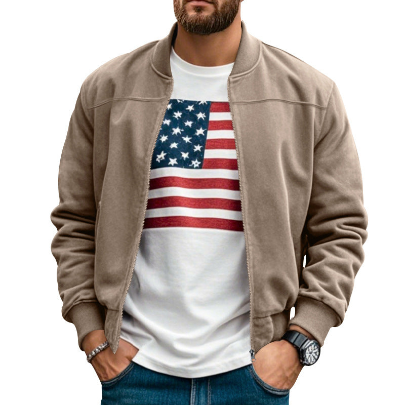 Stylish bomber jacket for men with practical pockets and soft inner lining Lune London