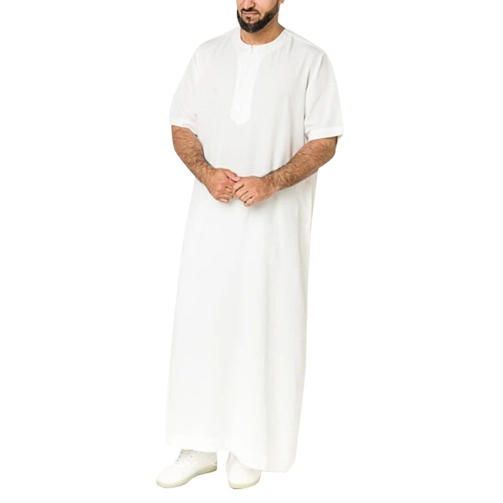 Sporty maxi dress for women with short sleeves and practical zipper Lune London