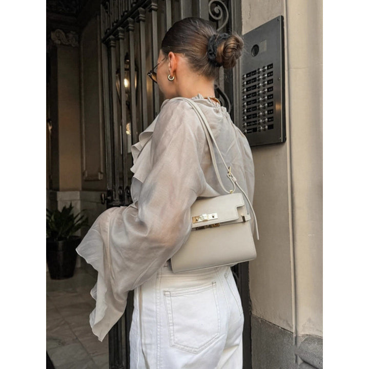 Women blouse with ruffles Lune London