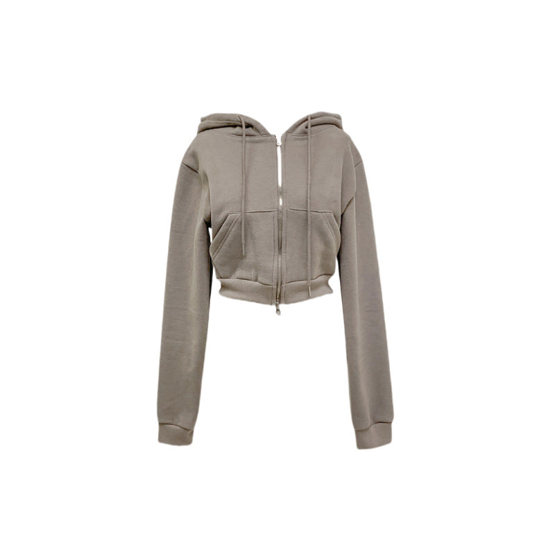 Ladies sporty crop set with dress and hoodie Chic & Stil