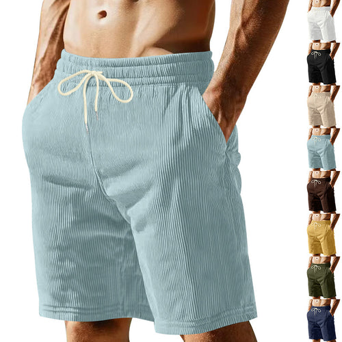 Men's breathable sport shorts with elastic waistband and drawstring Lune London