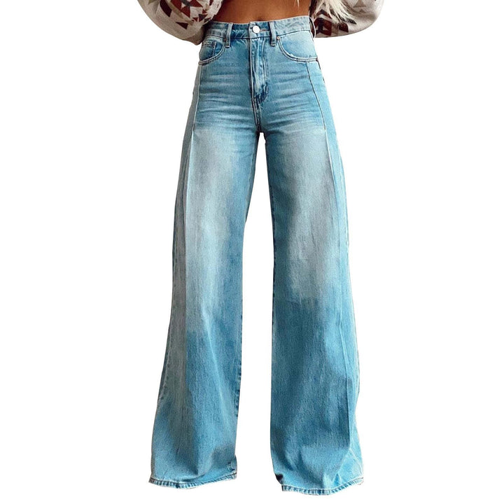 Women Loose High-Waist Jeans in Urban Style Lune London