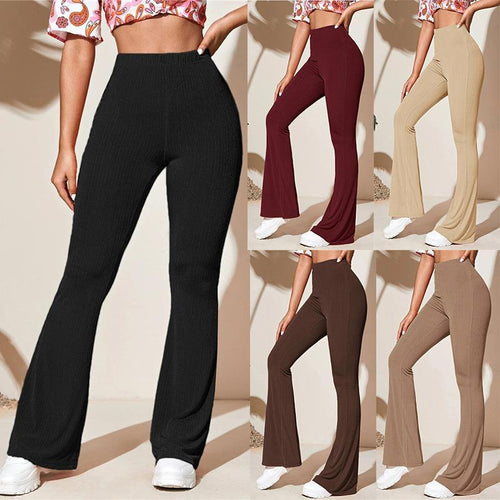 Bootcut tights for women with high waist and structured design Lune London