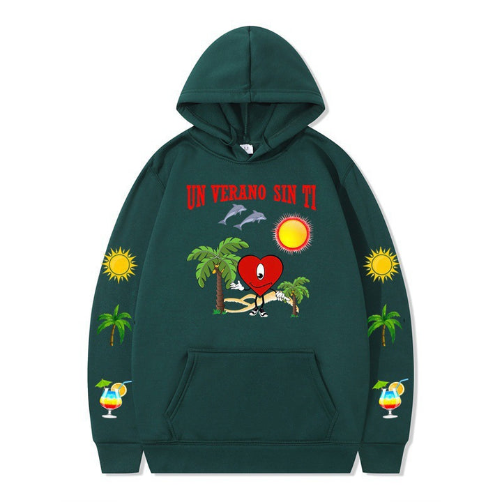 Women's hoodie with vibrant summer motif and comfortable fit Lune London