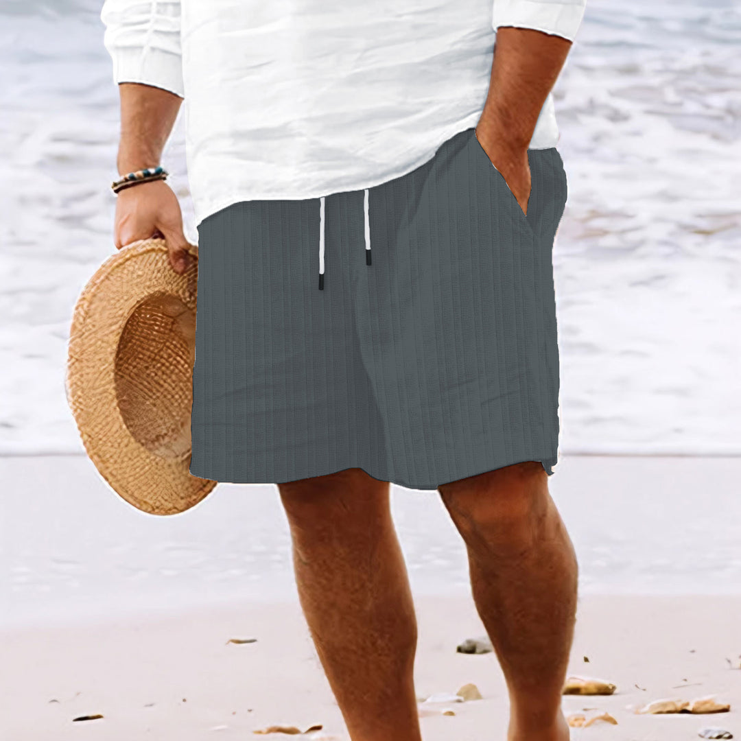Casual beach shorts for men with elastic drawstring Lune London