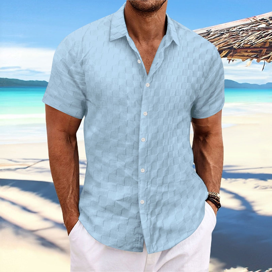 Structured short sleeve leisure shirt for men Lune London