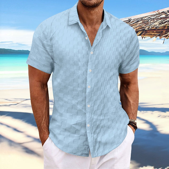 Structured short sleeve leisure shirt for men Lune London