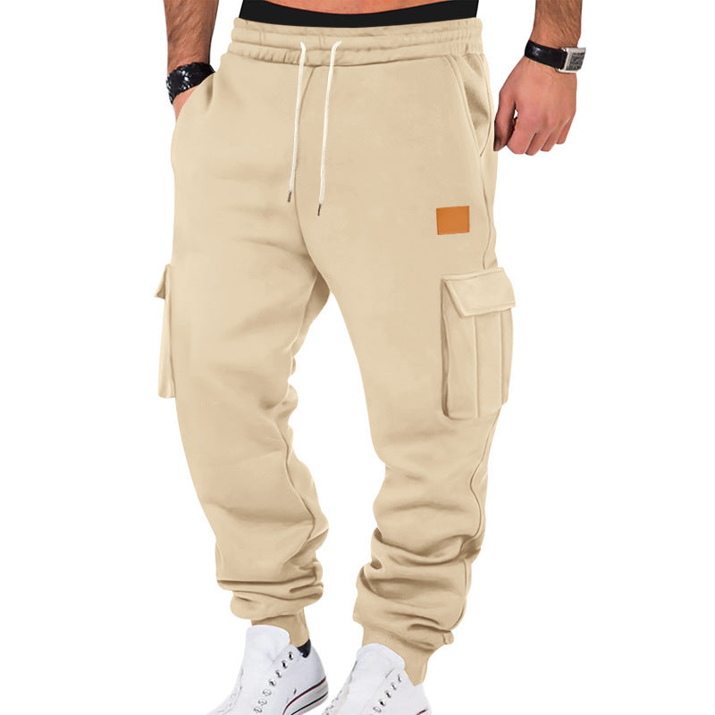 Cargo jogger pants for men with practical pockets and elastic waistband Lune London