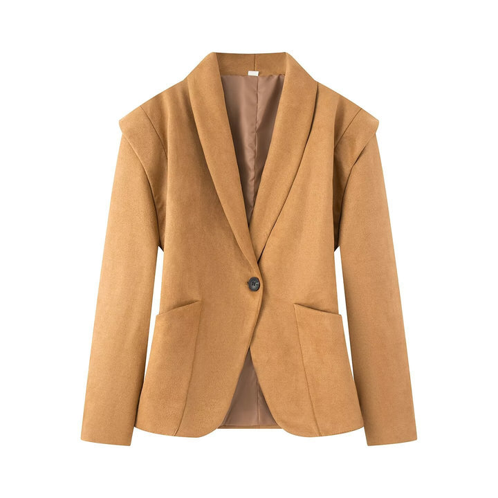 Veste blazer élégante pour femmes avec coupe classique et poches plaquées Lune London